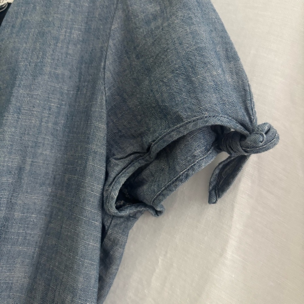 J. Crew Light Denim V-Neck Dress, Size 4 - Picture 6 of 11